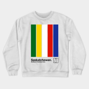 Saskatchewan // Original Minimalist Artwork Poster Design Crewneck Sweatshirt